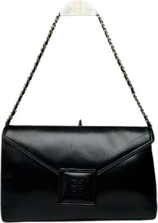 Givenchy Pre-owned Clutches, female, Black, Size: ONE SIZE Pre-owned Leather Shoulder Bag