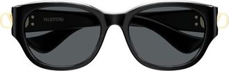 Valentino VG0039SK Asian Fit 001 Womens Sunglasses Size 55