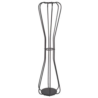 Beliani Perchero De Metal Moderno De Interior Decorativo Con Estante Negro Ordway