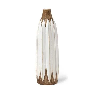 Mercana Sisko Rustic Ceramic Vase in White at Nordstrom, Size Small
