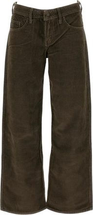 Levi's Rechte broek - Dames - Straight fit broeken - Bruin - W28 - Katoen - Broeken