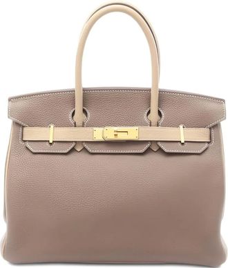Hermès Borsa tote Birkin 30 in pelle 2017 - Marrone