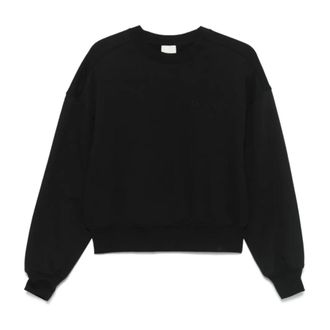 Calvin Klein Cotton Terry Sweatshirt - female - Calvin Klein - Sweatshirts - Black - XS - Sweatshirts & Hoodies