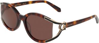 Ferragamo SF2111S 240 Womens Sunglasses Tortoiseshell Size 56