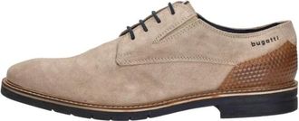 Bugatti Gekleed Laag - Heren - Nette schoenen - Beige - 41 EU - Leer - Schoenen