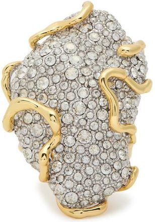 Alexis Bittar Alexis Bittar Solanales Pav&eacute; 14kt Gold-plated Ring - 7 (N)