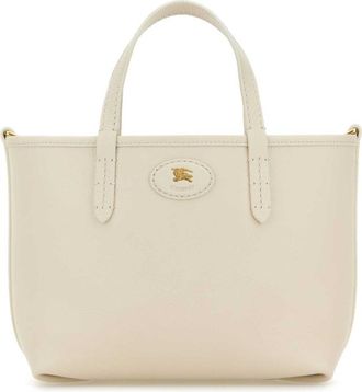 Burberry White Bloomsbury Reversible Mini Tote
