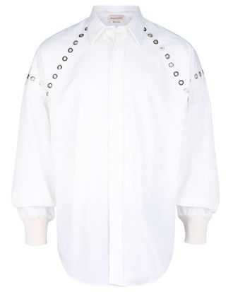 Alexander McQueen Alexander Mcqueen Grommet Detail Button-Up Shirt