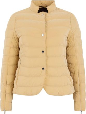 Moorer Kefera-Os Padded Jacket - Dames - Jassen - Beige - Maat: XS Zijde
