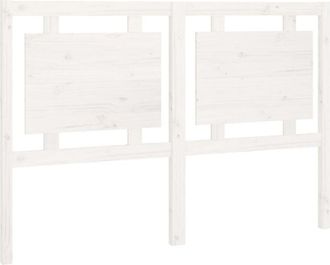 vidaXL Cabecero De Cama Madera Maciza De Pino Blanco 145,5x4x100 Cm Vidaxl