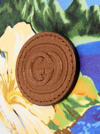 Gucci Mens Hawaiian Print Logo Patch Baseball Cap Multiple Colors Accessories > Beanies & Hats