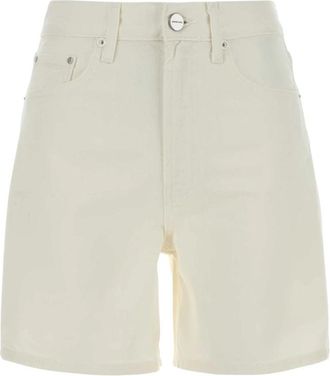 Anine Bing Shorts - Dames - Denim shorts - Wit - W26 - Katoen - Korte Broeken