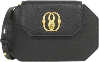 Bally Pre-owned Cross Body Bags, female, Black, Size: ONE SIZE Pre-owned Leather Cross Body Bag