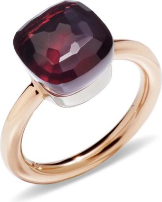 POMELLATO Woman - Paa 1100O6000000Og - Naakt Clic Granato Ring - Dames - Ringen - Bruin - 55 MM - Accessoires