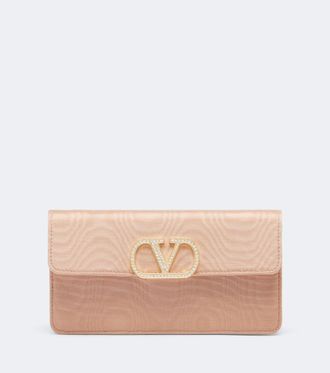 Valentino Garavani VLogo embellished wallet on chain