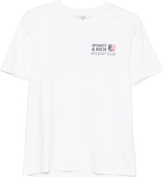 Sporty & Rich Logo-print T-shirt