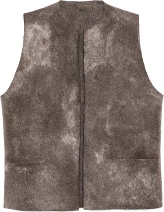 Norlha Gilet Melang Felt - Toni neutri