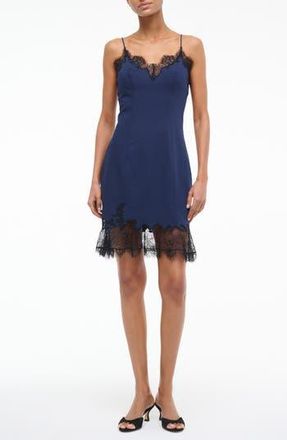 Staud Nadia Lace Minidress in Navy at Nordstrom Rack, Size X-Small