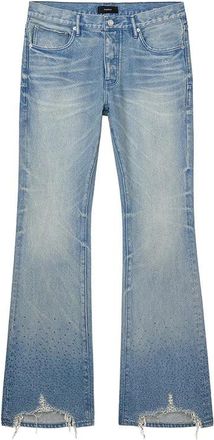 Purple P026 High Contrast Bling - Heren - Flared Jeans - Blauw - W32 - Katoen - Jeans