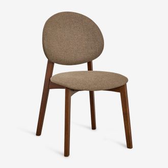 Sklum Sklum - Silla De Comedor En Madera Y Tela Yamena