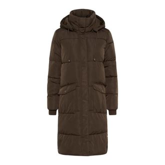 Kaffe Jassen - Dames - Mantels - Bruin - Maat: 2XL
