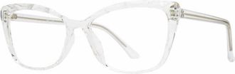 Soho Womens 54Mm Cat-Eye Glasses In Crystal