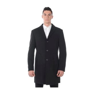 Daniele Alessandrini Heren, Mantels, Zwart, Maat: XL Viscose