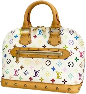 Louis Vuitton Pre-owned Handbags, female, White, Size: ONE SIZE Pre-owned Canvas Handbag