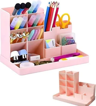OEM Bandeja Para Bol&iacute;grafos, 13 Compartimentos, Bandejas Para Bol&iacute;grafos, Estuche Para Bol&iacute;grafos, Pl&aacute;stico, Extra&iacute;ble, Bandeja Para Cartas, Rosa