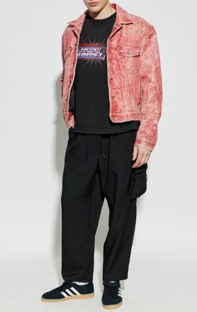 Willy Chavarria T-shirt Crisis Counseling, Mens, Black