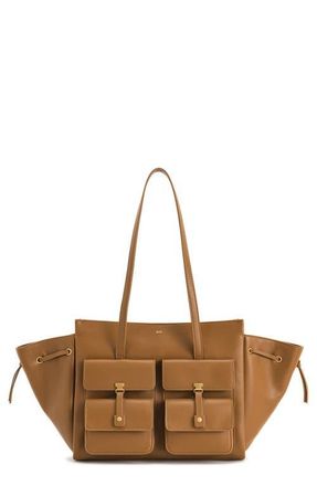 JW PEI Linda Large Faux Leather Tote in Brown at Nordstrom