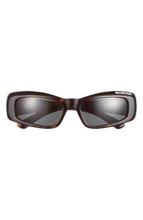 Balenciaga 57mm Square Sunglasses in Havana Havana Green at Nordstrom Rack