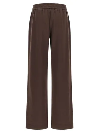 Moncler Double Knit Cotton Blend Joggers - Brown