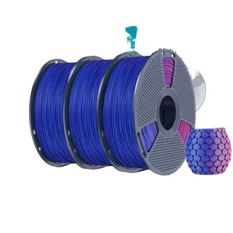 OEM Filamento Para Impresora 3d, Degradado De Dos Tonos, Acabado Mate, Rojo Y Azul
