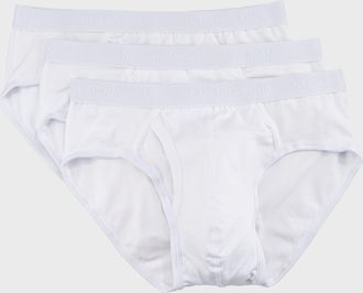 Neiman Marcus Mens 3-Pack Tagless Cotton Stretch Briefs