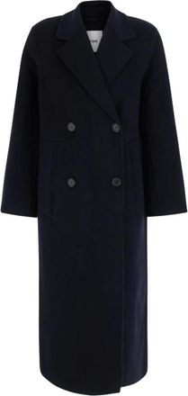 IVY OAK Clara Coat - Dames - Mantel - Blauw - 2XS - Wol - Jassen