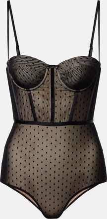 Zimmermann Body in mesh a pois