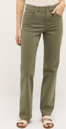 Angels 5-Pocket-Jeans ANGELS Style Straight Lara, Damen, Gr. 34, L&auml;nge 28, schwarz khaki used, Denim/Jeans, Obermaterial: 98% Baumwolle, 2% Elasthan, unifarb