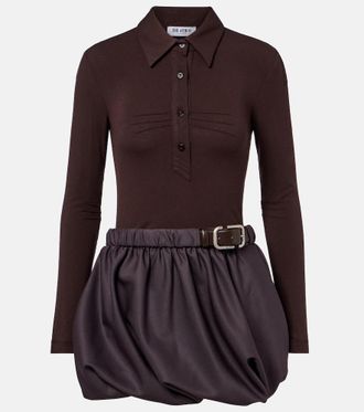 The Attico Belted polo dress