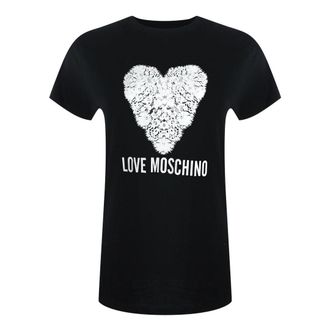 Love Moschino Dames/dames Hart T-shirt (Zwart)