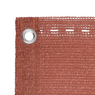 Berkfield Home Fabric Balcony Screen Terracotta 120x600 cm HDPE