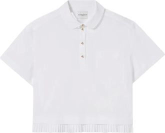 Claudie Pierlot Top con colletto alla Peter Pan - Bianco