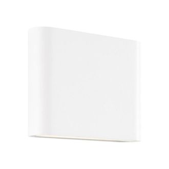 Brilliant Aplique De Pared Exterior - Brilliant - Welbie - Metal Y Vidrio - Blanco - Led Integrada 7 W