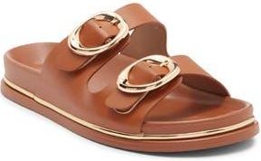 Top Moda Maven Slide Sandal in Tan Pu at Nordstrom Rack, Size 6.5
