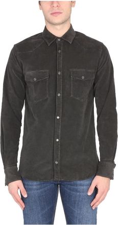 Pantaloni Torino Texana Shirt - Heren - Casual Overhemden - Bruin - 2XL - Overhemden