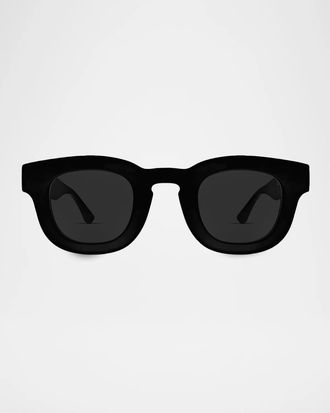 Thierry Lasry Men & apos;s Silvery 101 Acetate Rectangular Sunglasses