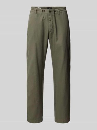 Cinque Hose aus Leinen-Baumwoll-Mix mit Tunnelzug in Oliv, Gr&ouml;&szlig;e 102