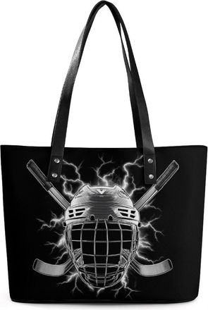 Generic Thunder Ice Hockey Tote Bags for Women Cute Shoulder Purses Handbags