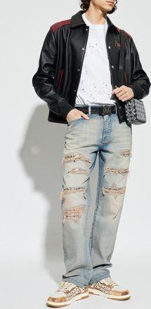 Amiri Jeans With A Vintage Effect, Mens, Light Blue