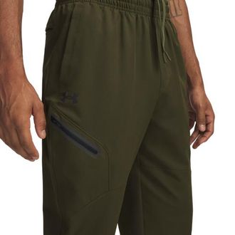 Under Armour Mens Unstoppable Woven Joggers - Expedition Green/Black Size XXL